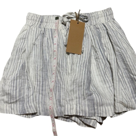 Thread & Supply Striped Linen Blend Summer Shorts XS Pull-On Lined Casual - Picture 5 of 5